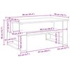 vidaXL Couchtisch Graues Sonoma 90 x 50 x 40 cm Holzwerkstoff