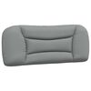 vidaXL Bett mit Matratze "Hvar" Hellgrau 100x200 cm Stoff
