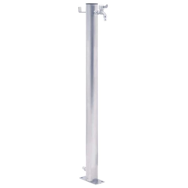 vidaXL Wassersäule für den Garten 40 cm Edelstahl Rund