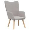 vidaXL Sessel Hellgrau 62 x 67 x 95,5 cm Sherpa-Stoff