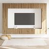 vidaXL 8-tlg. TV-Schrank-Set Wandmontage Artisan-Eiche Holzwerkstoff