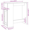 vidaXL Bartisch mit Regal Altholz-Optik 101x40x103,5 cm Holzwerkstoff