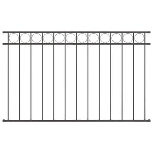 vidaXL Zaunelement ASSEN Grau 170 x 80 cm Stahl