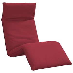 vidaXL Sonnenliege Klappbar Weinrot 175x54x8,5 cm Oxford-Gewebe