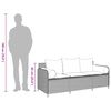 vidaXL Gartensofa mit Kissen 3-Sitzer Grau Poly Rattan