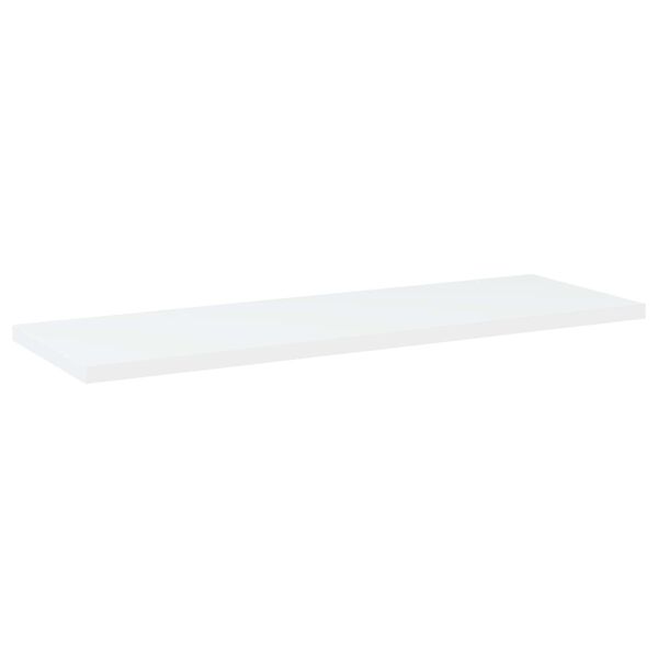 vidaXL B&uuml;cherregal-Bretter 8 Stk. Wei&szlig; 60x20x1,5 cm Holzwerkstoff