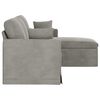vidaXL Sofa Hellgrau Gesamtabmessungen: 178 x 134 x 80 cm (B x T x H)