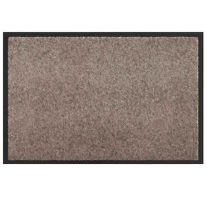 vidaXL Fu&szlig;matte Beige 60 x 40 x 1,2 cm Teddystoff