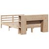 vidaXL Massivholzbett mit Regal ohne Matratze 140x200 cm Kiefernholz