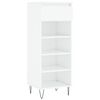 vidaXL Schuhschrank Hochglanz-Wei&szlig; 40x36x105 cm Holzwerkstoff
