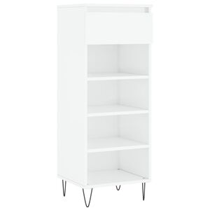 vidaXL Schuhschrank Hochglanz-Wei&szlig; 40x36x105 cm Holzwerkstoff