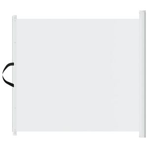 vidaXL Haustier-Barriere Ausziehbar Wei&szlig; 82,5x125 cm