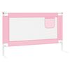 vidaXL Kleinkind-Bettschutzgitter Rosa 120x25 cm Stoff