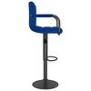 vidaXL Barhocker Blau Stoff