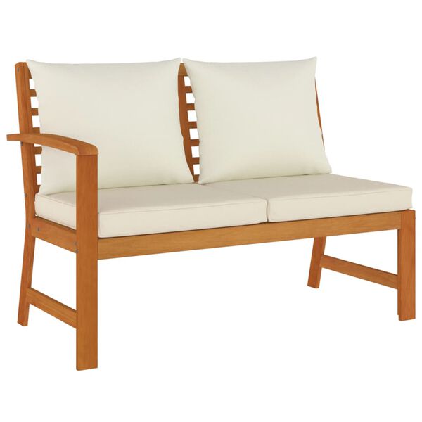 vidaXL 7-tlg. Garten-Essgruppe mit Kissen Massivholz Akazie