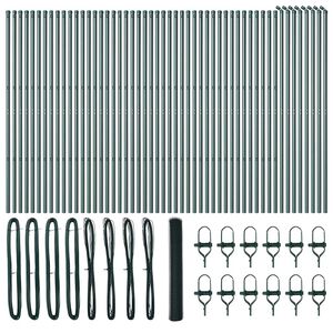 vidaXL Zaunpfosten Gr&uuml;n