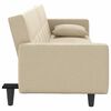 vidaXL Schlafsofa mit Kissen Creme Stoff