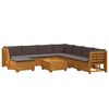 vidaXL 9 stk. Outdoor-Sofagarnitur Massivholz Akazie Braun