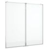 vidaXL Magnetisches Whiteboard Klappbar 100x100x1,7 cm Aluminium