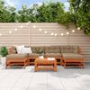 vidaXL Garten-Lounge-Set 7 pcs Wachsbraun Massives Kiefernholz