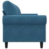 vidaXL 3-Sitzer-Sofa Blau 180 cm Samt