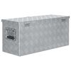 vidaXL Aluminiumkiste 80×30×35 cm Silbern
