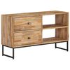 vidaXL TV-Schrank Recyceltes Teakholz 90x30x55 cm