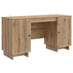 vidaXL Schreibtisch Artisan-Eiche Holzwerkstoff 142,5 x 50 x 75 cm