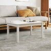 vidaXL Couchtisch Wei&szlig; 80x50x40 cm Massivholz Kiefer