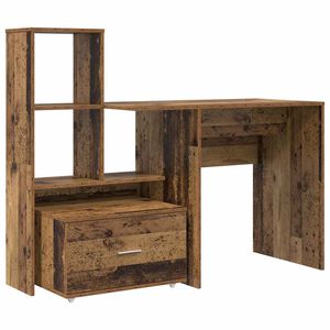 vidaXL Schreibtisch Altholz Holzwerkstoff 131,5 x 50 x 106,5 cm