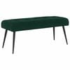 vidaXL Bank mit Knopfheftung Dunkelgr&uuml;n 110 x 40 x 46 cm Samt