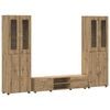 vidaXL TV-Schrankset FLORIN 3 pcs Artisan-Eiche Holzwerkstoff