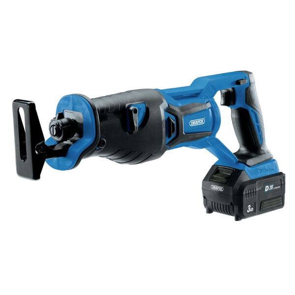 Draper Tools B&uuml;rstenlose S&auml;bels&auml;ge mit 1 x 3 Ah D20 Akku 20V