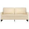 vidaXL 2-Sitzer-Sofa Creme 140 cm Stoff