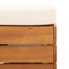 vidaXL Modular-Fu&szlig;hocker 1 Stk. mit Kissen Massivholz Akazie