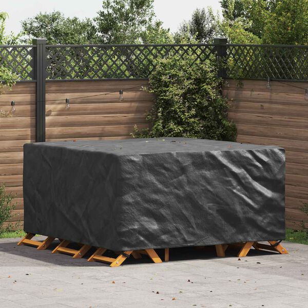 vidaXL M&ouml;belbezug Uni Schwarz 180 x 190 x 85 cm 420D