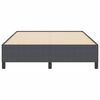 vidaXL Boxspringbett Dunkelgrau 140 x 190 cm Samt
