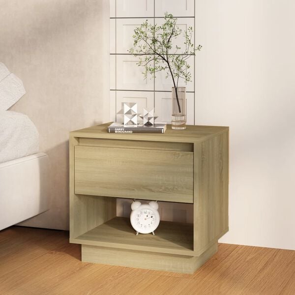 vidaXL Nachttisch Sonoma-Eiche 45x34x44 cm Holzwerkstoff