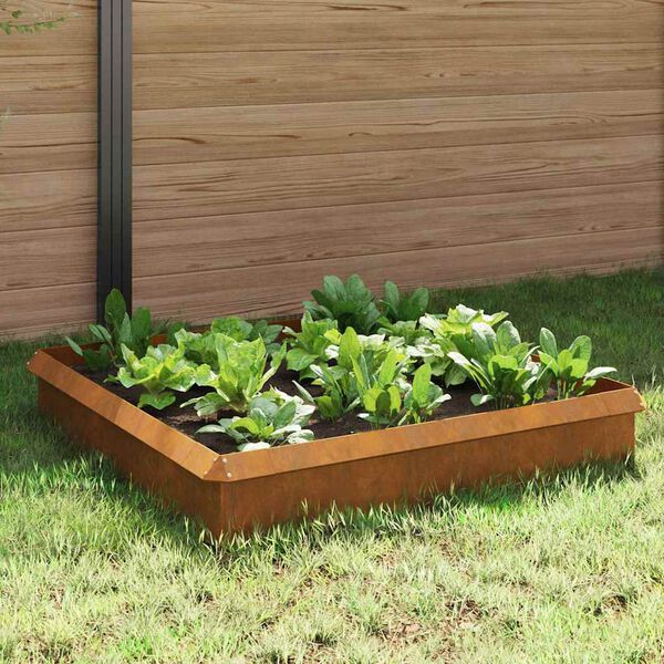 vidaXL Schneckenzauns 8 pcs Rostig Wetterfeststahl