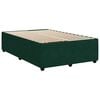 vidaXL Boxspringbett mit Matratze Dunkelgr&uuml;n 120x200 cm Samt