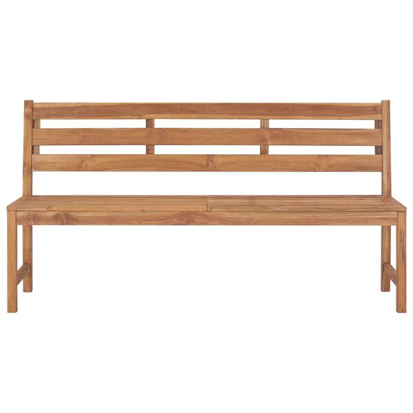 vidaXL Gartenbank 170 cm Massivholz Teak