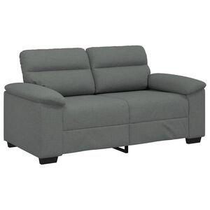 vidaXL 2-Sitzer-Sofa Dunkelgrau 160x81x84 cm Stoff