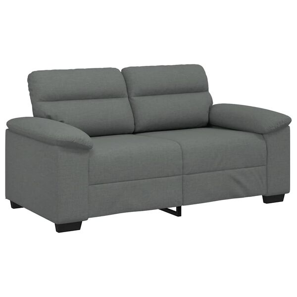 vidaXL 2-Sitzer-Sofa Dunkelgrau 160x81x84 cm Stoff