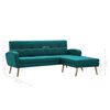 vidaXL Sofa in L-Form Stoffbezug 186x136x79 cm Grün