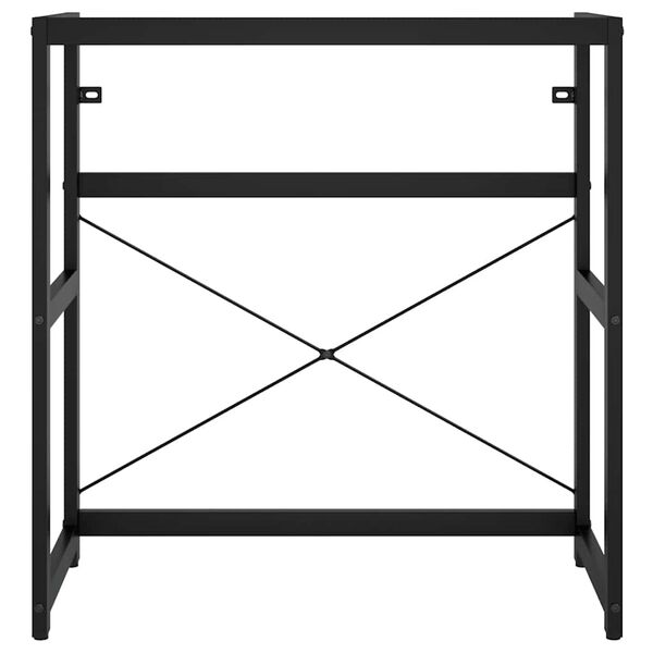 vidaXL Badezimmer Waschtischgestell Schwarz 79x38x83 cm Eisen