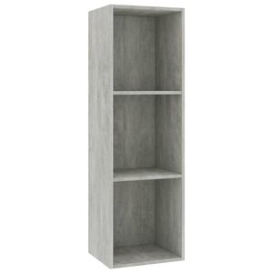 vidaXL B&uuml;cherregal/TV-Schrank Betongrau 36x30x114 cm Holzwerkstoff