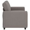 vidaXL 2-Sitzer-Sofa Taupe 160x77x82 cm Stoff