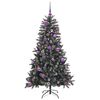 vidaXL K&uuml;nstlicher Weihnachtsbaum Gr&uuml;n 150 cm PVC, Plastik und Stahl