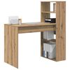 vidaXL Schreibtisch Artisan-Eiche 113 x 54 x 120 cm Holzwerkstoff