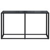 vidaXL Konsolentisch Schwarz 140x35x75,5 cm Hartglas